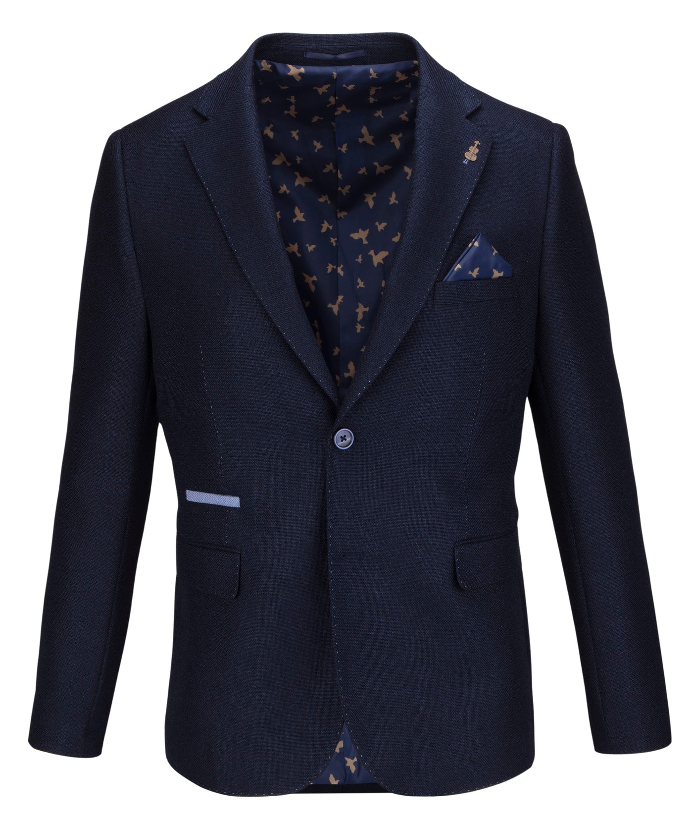 Navy Blazer with contrast details