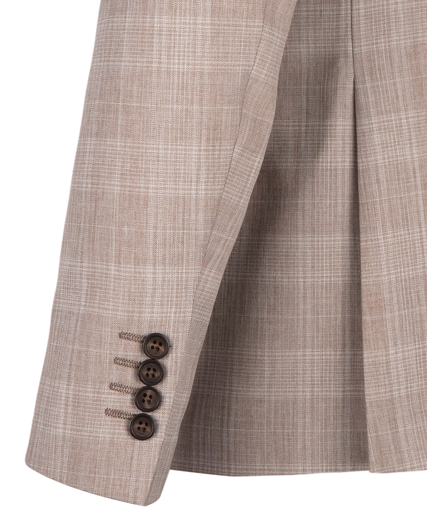 Soft Prince of Wales Check Blazer - Beige