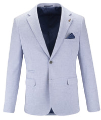 Modern Stylish Blue Cotton Blend Jacket