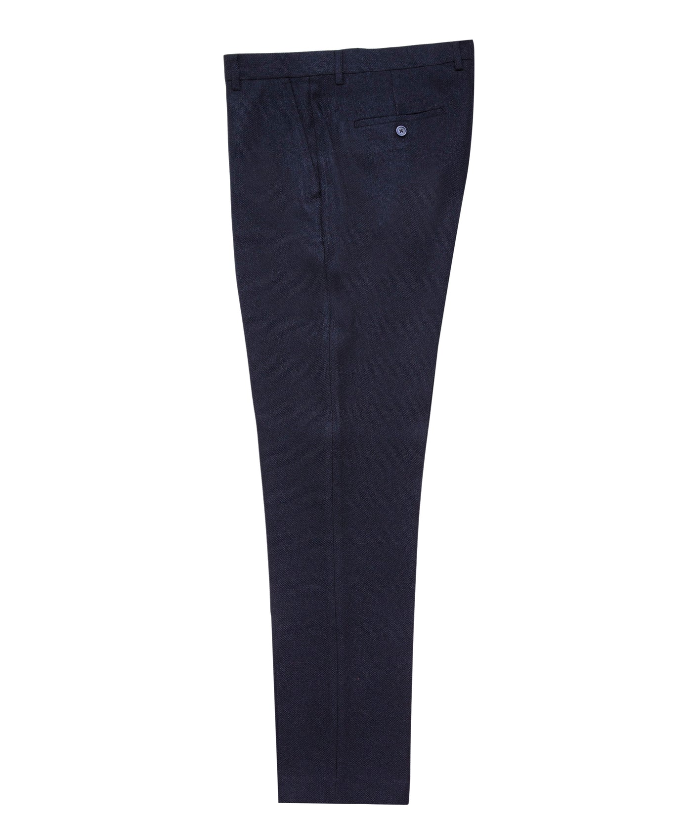 Navy Plain Smart Trousers