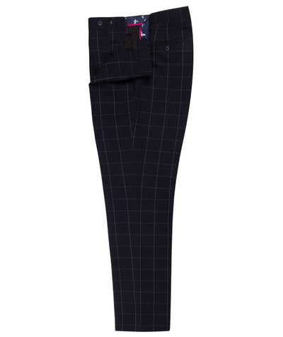 Checked Trouser with Contrast Details