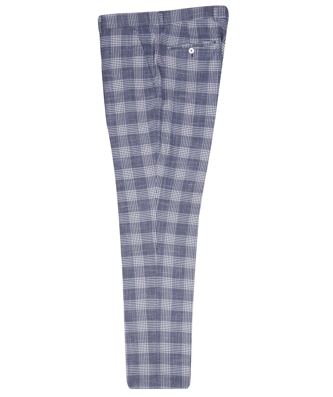 Men's Bold Check Slim Fit Trousers