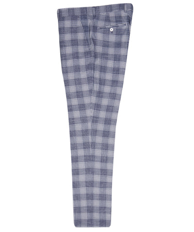 Men's Bold Check Slim Fit Trousers