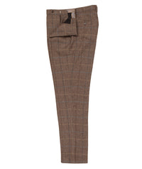 Checked Brown Trousers