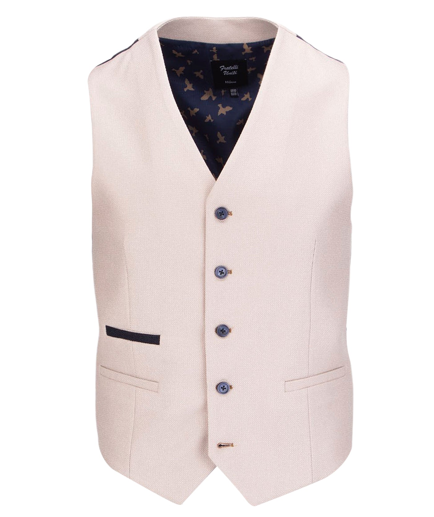Stone Waistcoat with contrast details