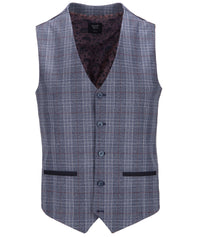 Multi Checked Waistcoat