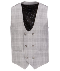 Soft Prince of Wales Grey Check Waistcoat