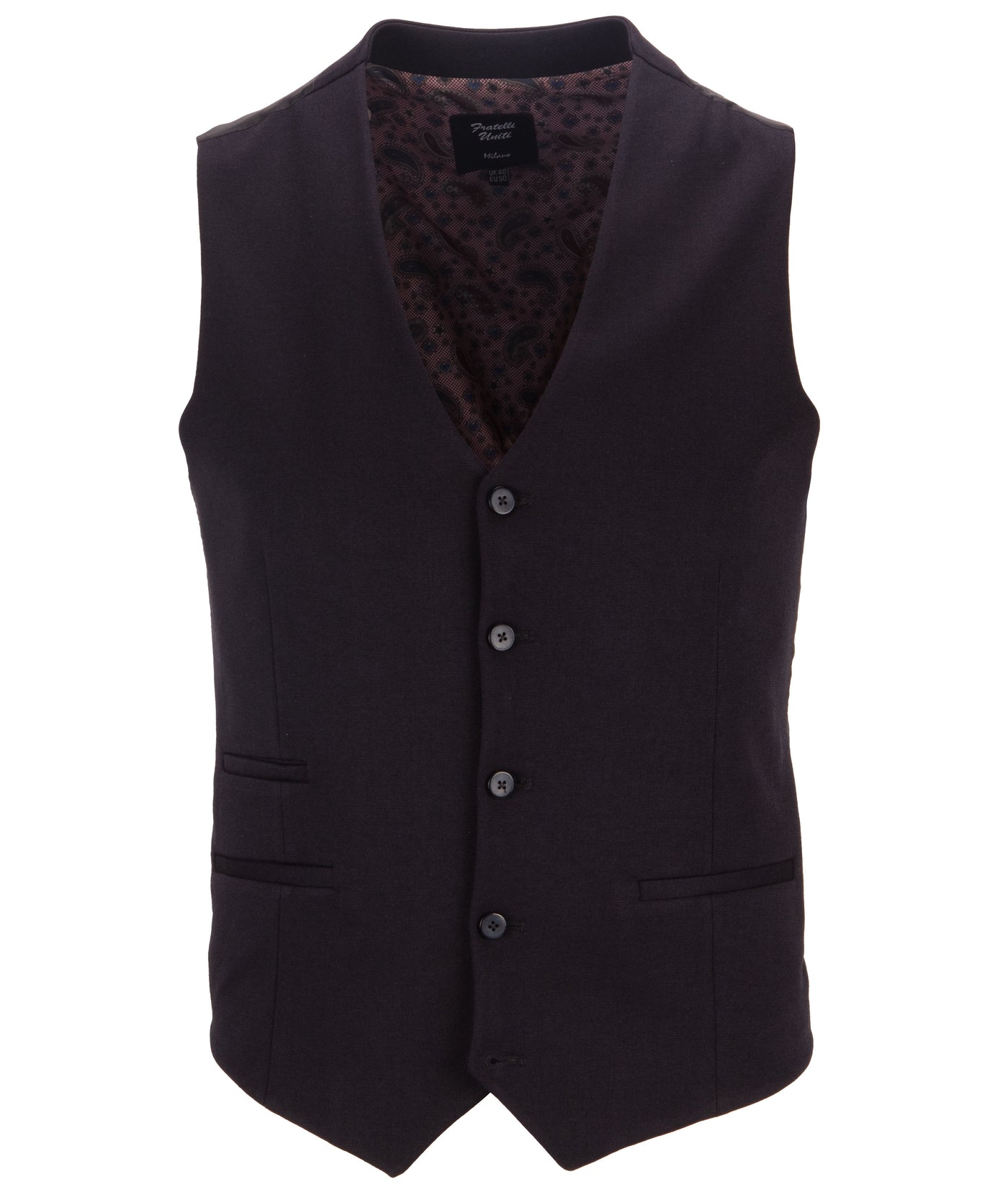 Matteo - Stretch Navy Waistcoat