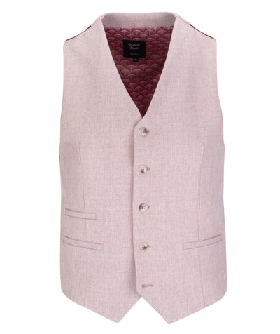 Modern Soft Pink Waistcoat