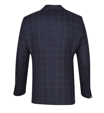 Checked blazer with contrast details