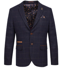 Dario - Tweed Windowpane Check Blazer